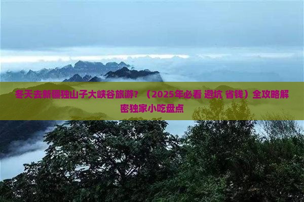 冬天去新疆独山子大峡谷旅游小吃