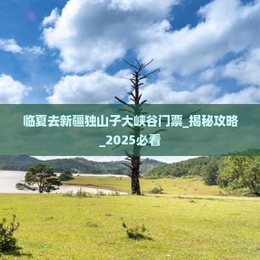 临夏去新疆独山子大峡谷门票