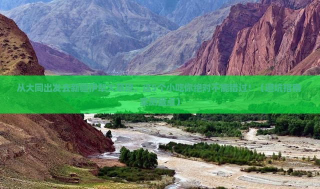 大同去新疆伊犁大草原旅游小吃