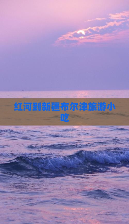 红河到新疆布尔津旅游小吃