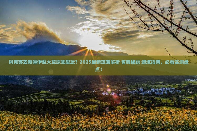阿克苏去新疆伊犁大草原哪里玩