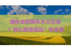 烟台去新疆禾木三日游？担心路途遥远？快来看这条种草文！