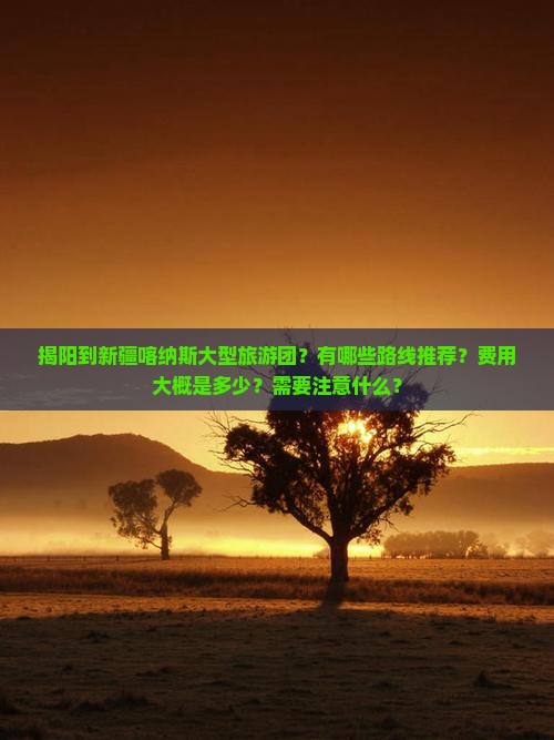 揭阳到新疆喀纳斯大型旅游团？有哪些路线推荐？费用大概是多少？需要注意什么？