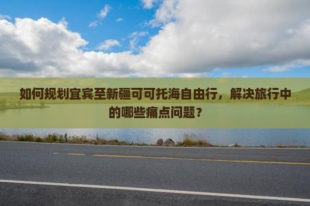 如何规划宜宾至新疆可可托海自由行，解决旅行中的哪些痛点问题？
