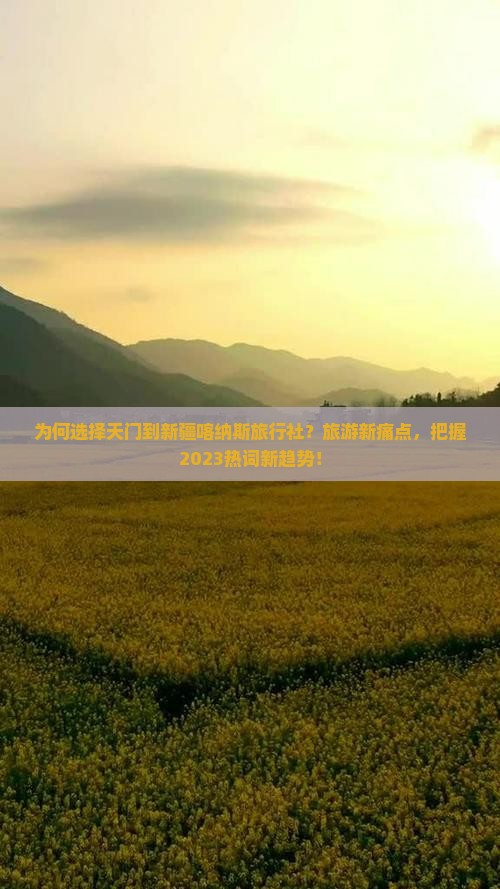 为何选择天门到新疆喀纳斯旅行社？旅游新痛点，把握2023热词新趋势！