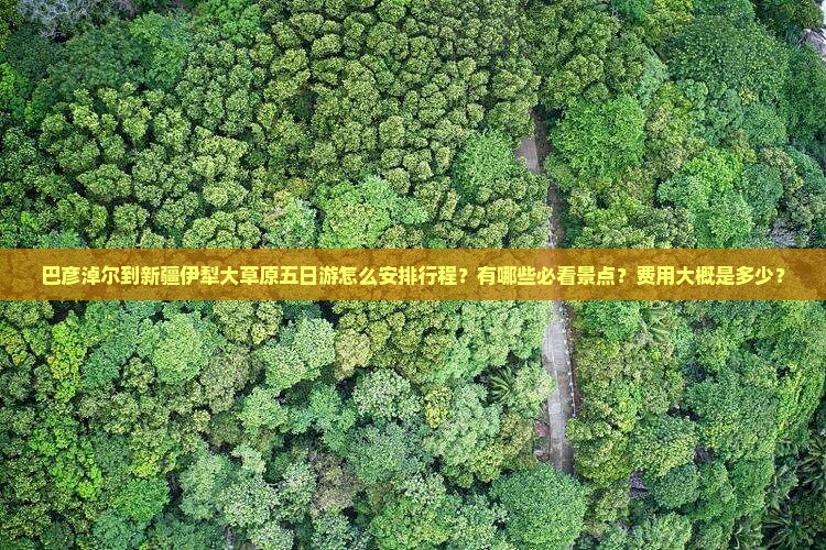 巴彦淖尔到新疆伊犁大草原五日游怎么安排行程？有哪些必看景点？费用大概是多少？