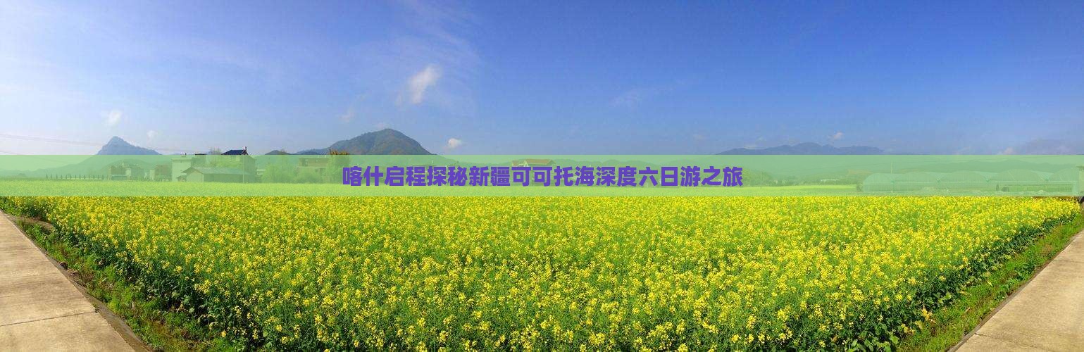 喀什启程探秘新疆可可托海深度六日游之旅