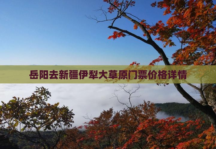岳阳去新疆伊犁大草原门票价格详情