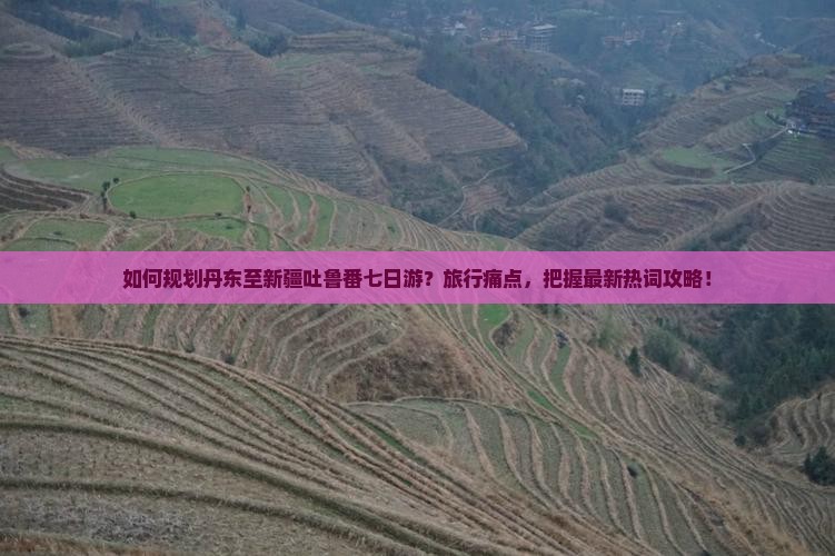 如何规划丹东至新疆吐鲁番七日游？旅行痛点，把握最新热词攻略！