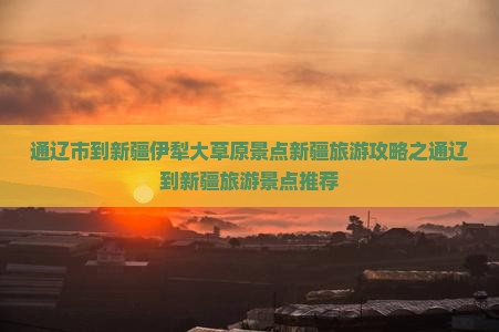 通辽市到新疆伊犁大草原景点新疆旅游攻略之通辽到新疆旅游景点推荐