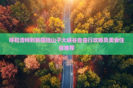 呼和浩特到新疆独山子大峡谷自由行攻略及美食住宿推荐