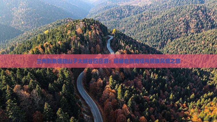 兰州到新疆独山子大峡谷四日游：探秘自然奇观与民族风情之旅