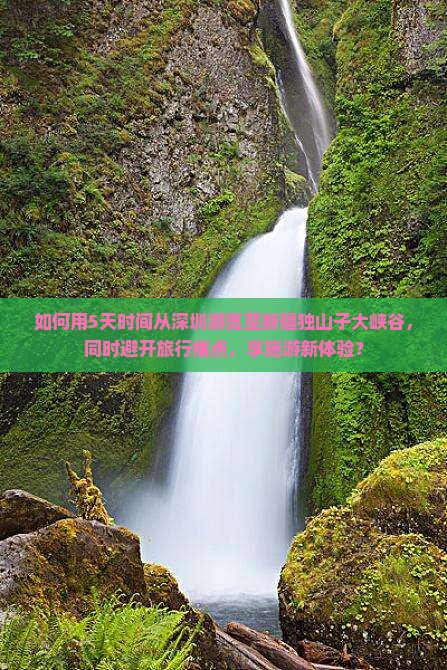 如何用5天时间从深圳游览至新疆独山子大峡谷，同时避开旅行痛点，享施游新体验？