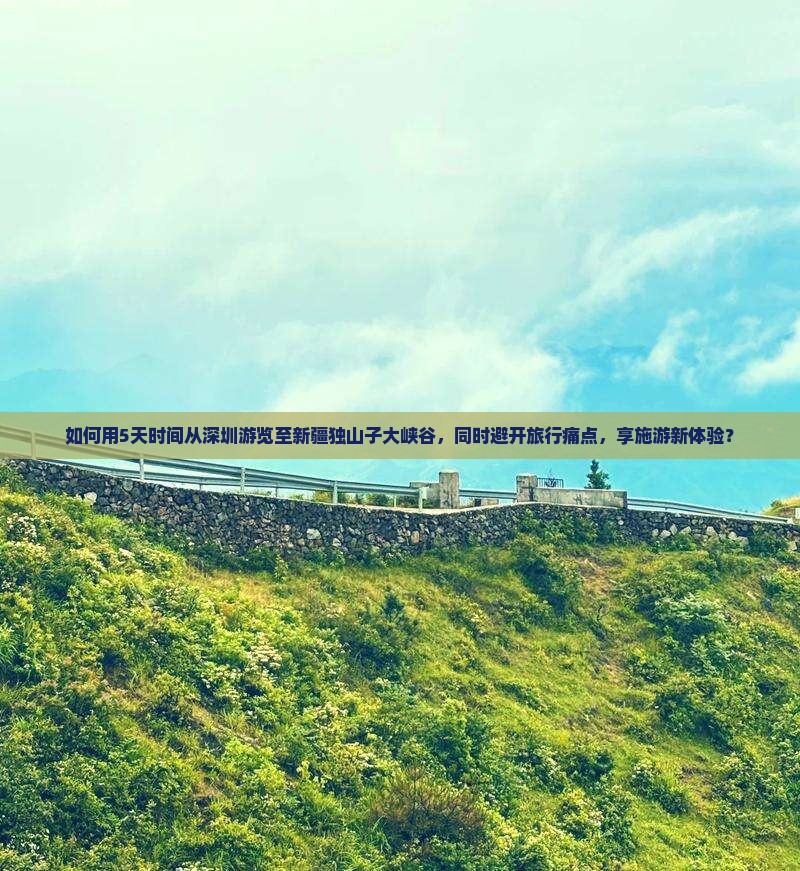 如何用5天时间从深圳游览至新疆独山子大峡谷，同时避开旅行痛点，享施游新体验？