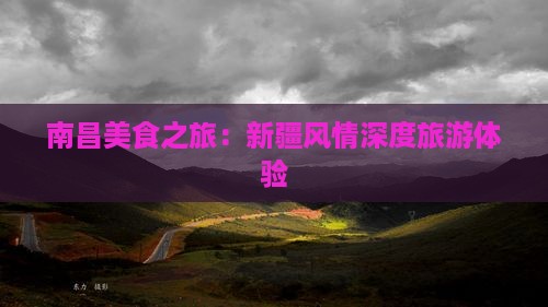 南昌美食之旅：新疆风情深度旅游体验