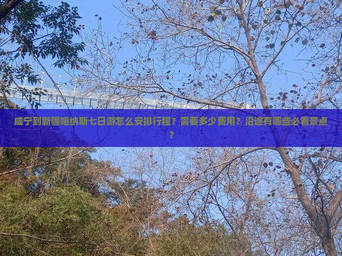 咸宁到新疆喀纳斯七日游怎么安排行程？需要多少费用？沿途有哪些必看景点？