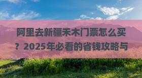 阿里去新疆禾木门票
