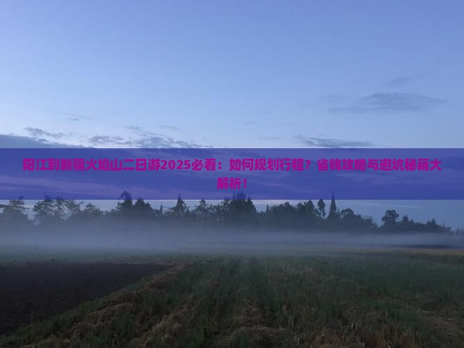 阳江到新疆火焰山二日游