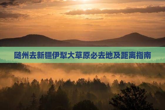 随州去新疆伊犁大草原必去地及距离指南