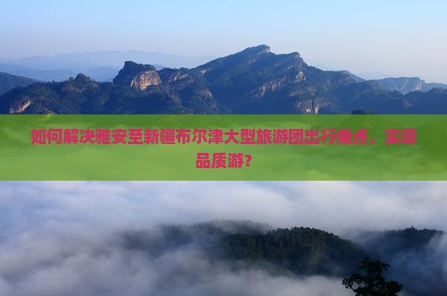 如何解决雅安至新疆布尔津大型旅游团出行痛点，实现品质游？