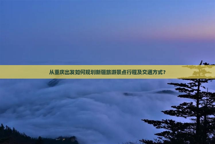 从重庆出发如何规划新疆旅游景点行程及交通方式？