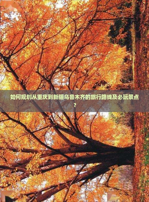如何规划从重庆到新疆乌鲁木齐的旅行路线及必玩景点？