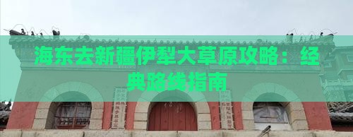 海东去新疆伊犁大草原攻略：经典路线指南