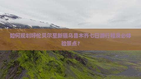 如何规划呼伦贝尔至新疆乌鲁木齐七日游行程及必体验景点？