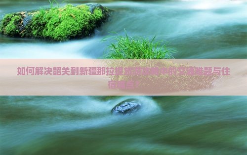 如何解决韶关到新疆那拉提旅游攻略中的交通难题与住宿痛点？