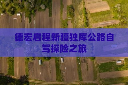 德宏启程新疆独库公路自驾探险之旅