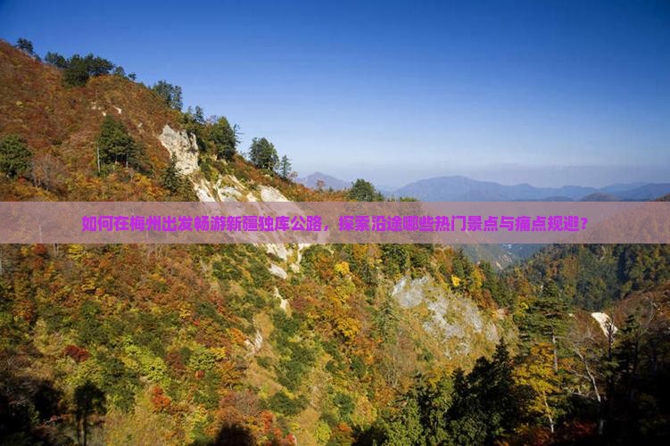 如何在梅州出发畅游新疆独库公路，探索沿途哪些热门景点与痛点规避？