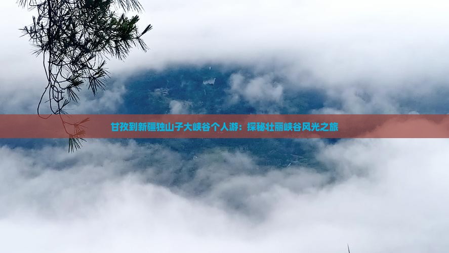 甘孜到新疆独山子大峡谷个人游：探秘壮丽峡谷风光之旅