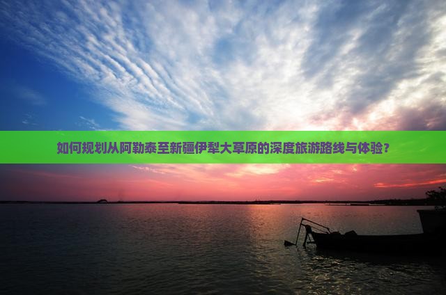 如何规划从阿勒泰至新疆伊犁大草原的深度旅游路线与体验？