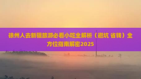 徐州去新疆旅游小吃