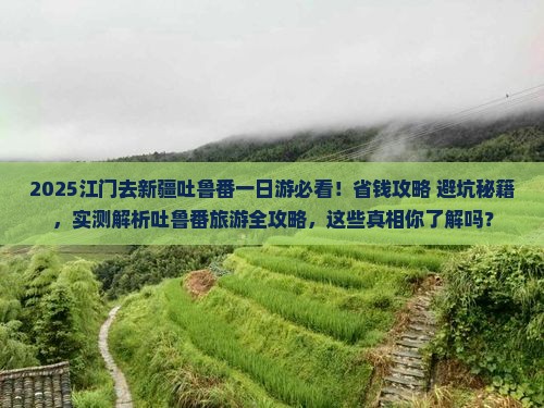 江门去新疆吐鲁番一日