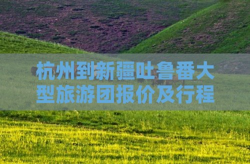 杭州到新疆吐鲁番大型旅游团