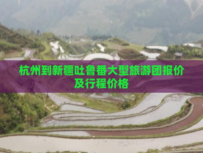 杭州到新疆吐鲁番大型旅游团