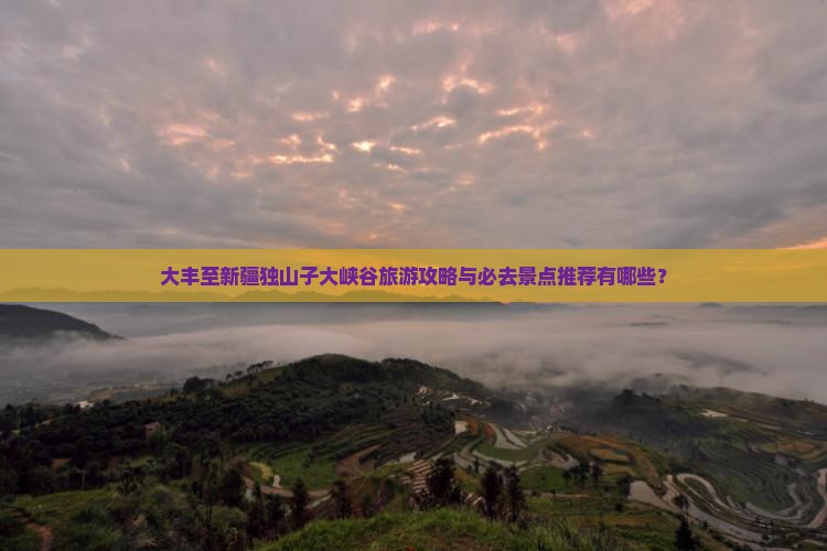 大丰至新疆独山子大峡谷旅游攻略与必去景点推荐有哪些？