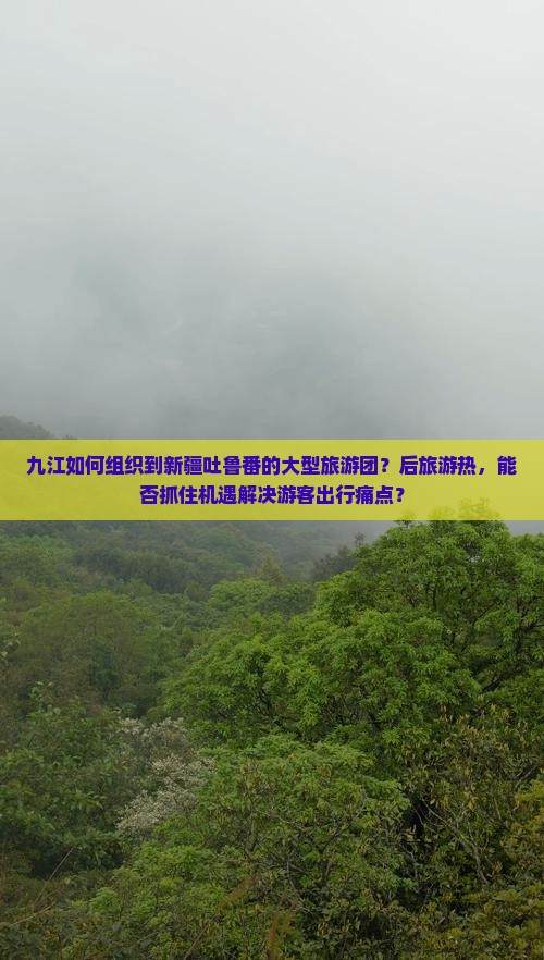 九江如何组织到新疆吐鲁番的大型旅游团？后旅游热，能否抓住机遇解决游客出行痛点？