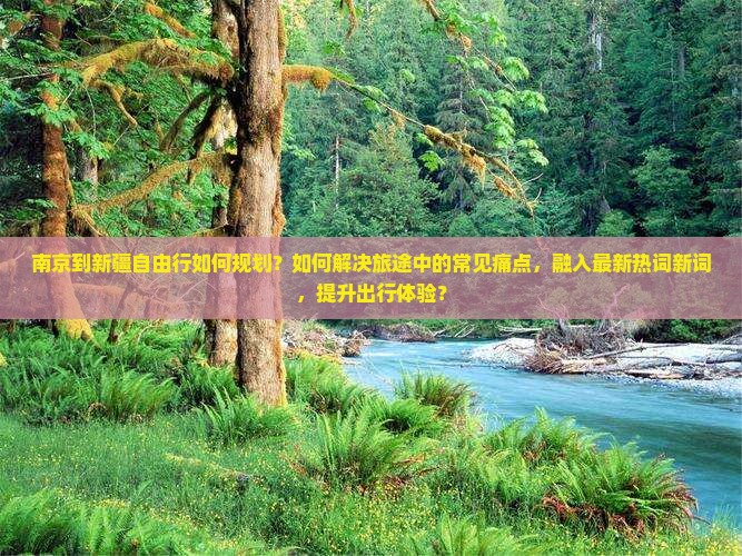 南京到新疆自由行如何规划？如何解决旅途中的常见痛点，融入最新热词新词，提升出行体验？