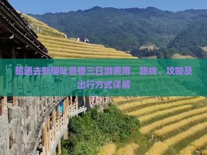 昭通去新疆吐鲁番三日游费用、路线、攻略及出行方式详解