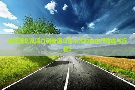 如何规划从周口到新疆乌鲁木齐的自由行路线与行程？