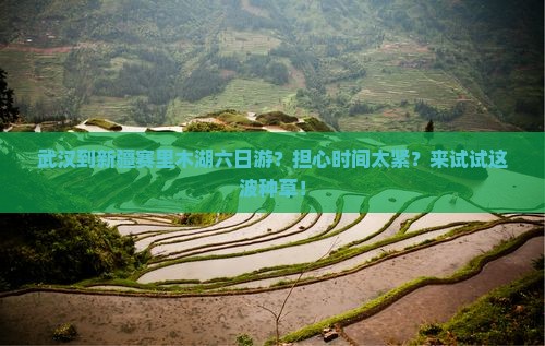 武汉到新疆赛里木湖六日游？担心时间太紧？来试试这波种草！