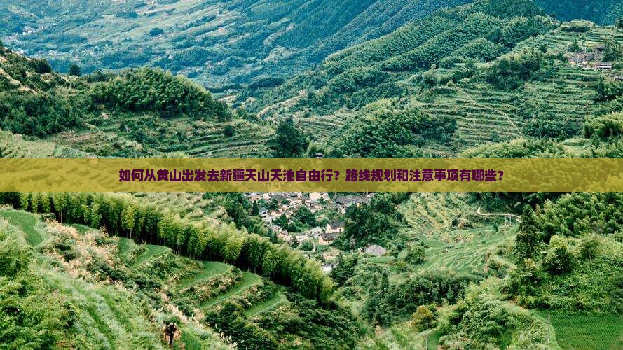 如何从黄山出发去新疆天山天池自由行？路线规划和注意事项有哪些？