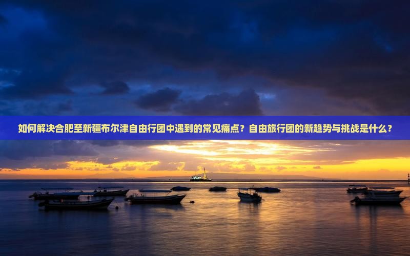如何解决合肥至新疆布尔津自由行团中遇到的常见痛点？自由旅行团的新趋势与挑战是什么？