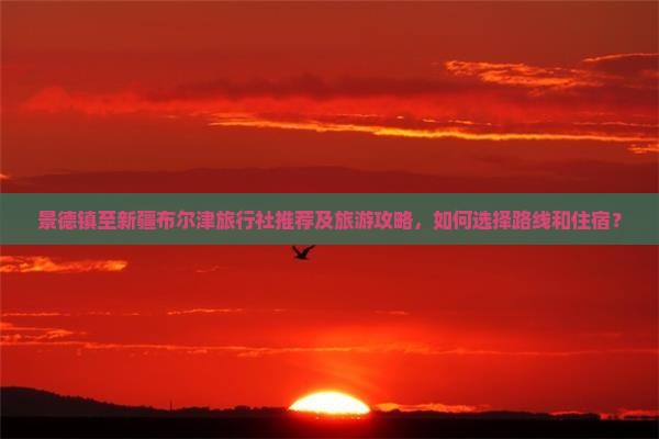 景德镇至新疆布尔津旅行社推荐及旅游攻略，如何选择路线和住宿？