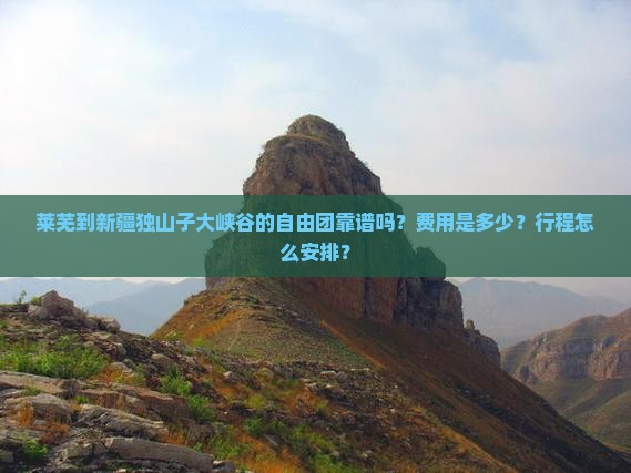 莱芜到新疆独山子大峡谷的自由团靠谱吗？费用是多少？行程怎么安排？