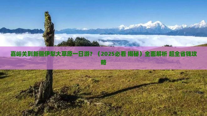 嘉峪关到新疆伊犁大草原一日