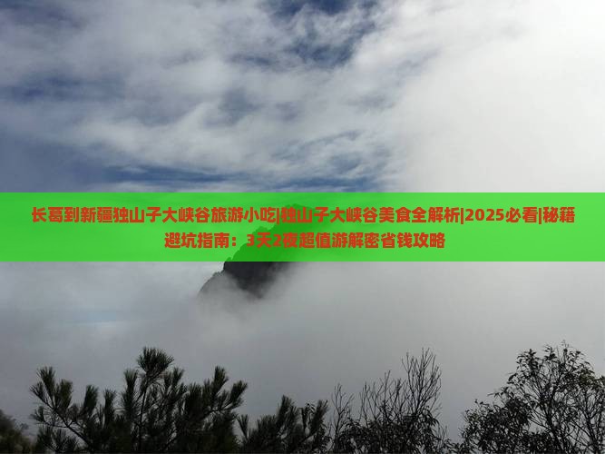 长葛到新疆独山子大峡谷旅游小吃