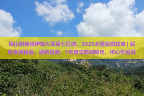 保山到新疆伊犁大草原七日游